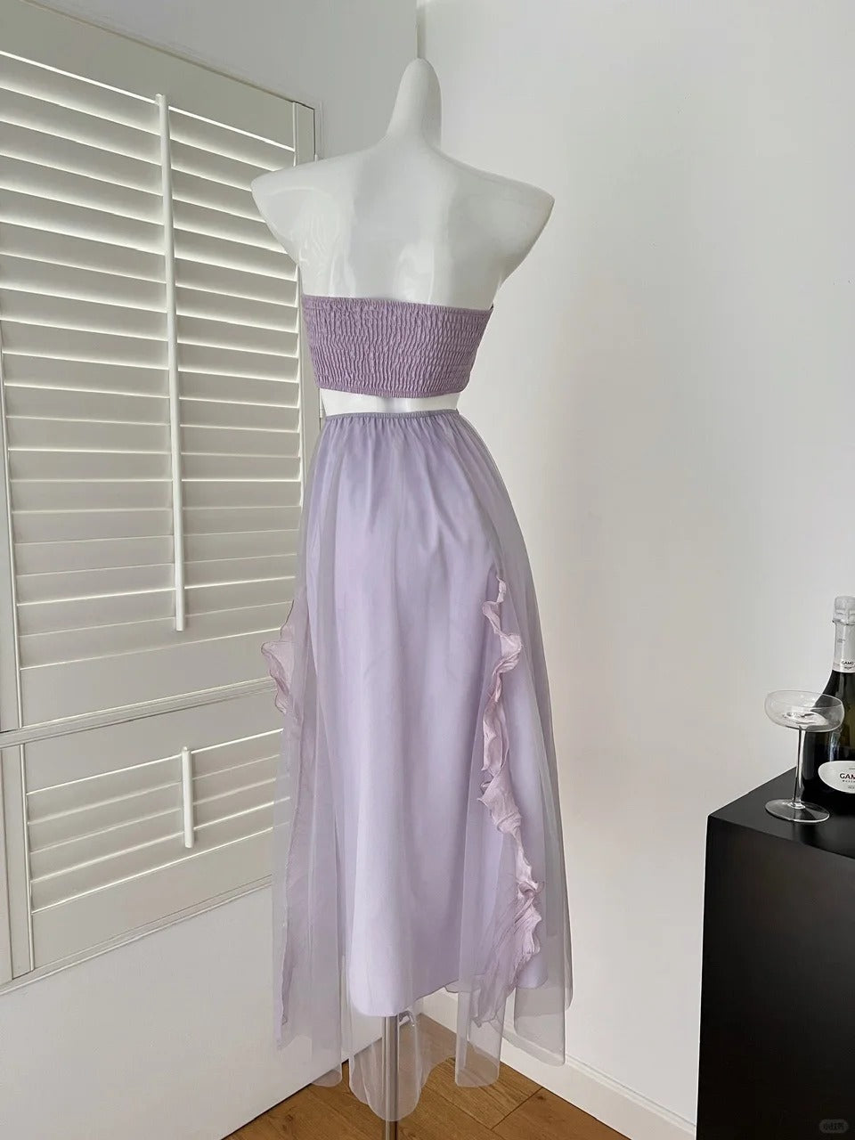 Purple sweet long chiffon homecoming dress prom dress evening dress birthday dress nv4639