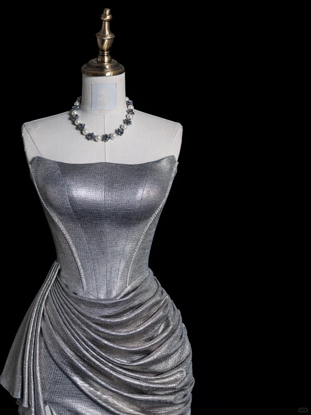 ✨Silver Shiny Elegant Gorgeous Long Sequin Mermaid Slim Floor-Length Ball Gown Evening Gown Party Dress nv4201