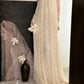 Ivory White Gorgeous Exquisite Beading Long Floor Length Tulle Sequined Ball Gown Evening Dress Birthday Holiday Party Dress nv4070