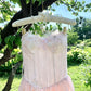 Pink Sweet Short Floral Tulle Homecoming Dress Birthday Party Dress nv4937