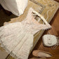 Pink Sweet Short Lace Homecoming Dress Birthday Party Dress nv4936