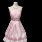 Pink Beaded Fashion Chiffon Short Homecoming Dress Birthday Dress nv5240