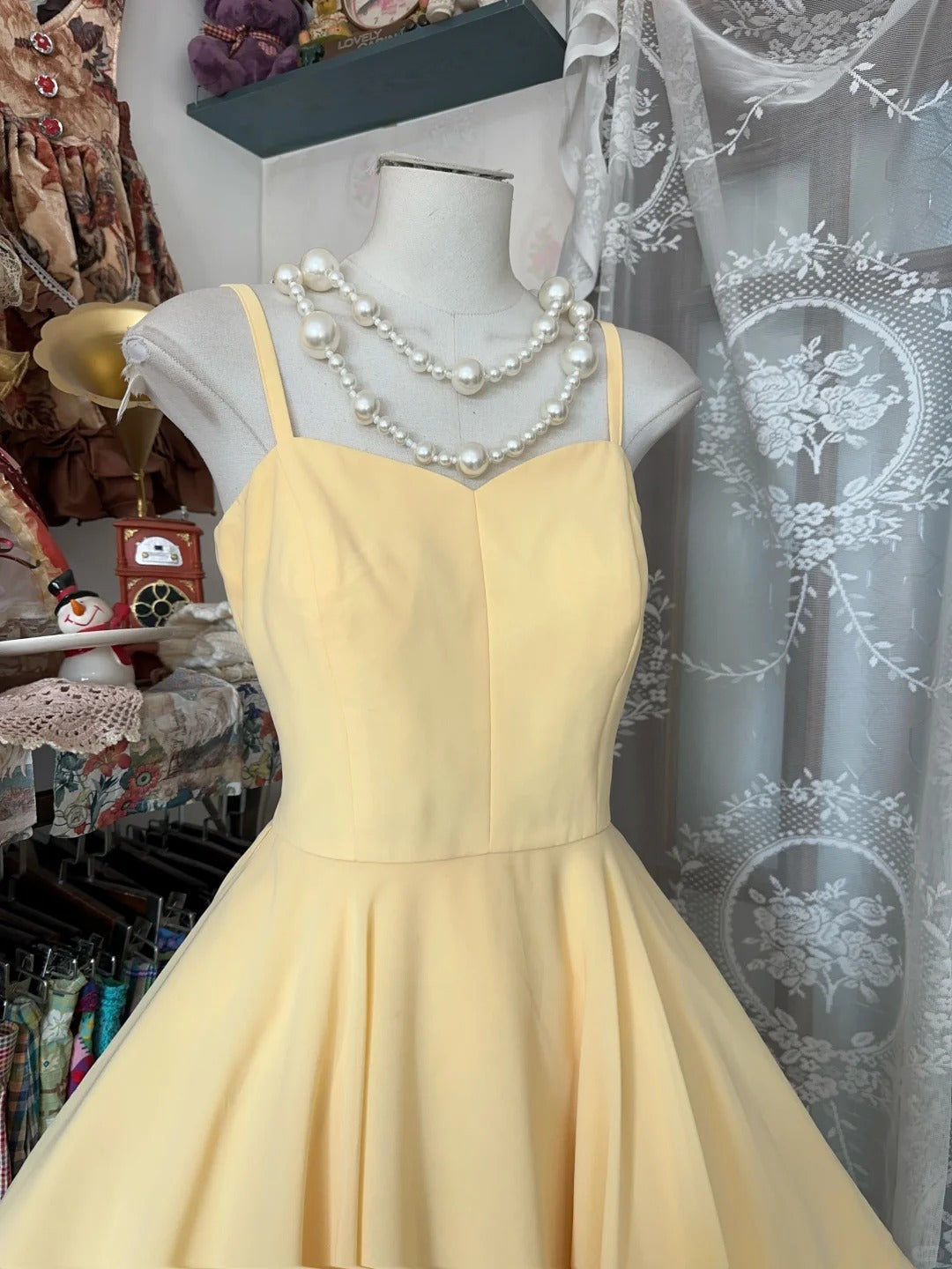 Yellow Fashion Homecoming Dress Short Chiffon Birthday Dress Party Dress nv4371
