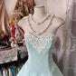 Mint Green Fashion Homecoming Dress Short Lace Birthday Dress Party Dress nv4370