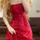 Red vintage elegant lace long princess ball gown evening dress party dress nv5001