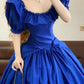 Klein Blue Elegantes langes Tüll-Ballkleid nv5024