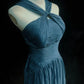Blue long chiffon Prom Dress evening gown bridesmaid dress nv4395