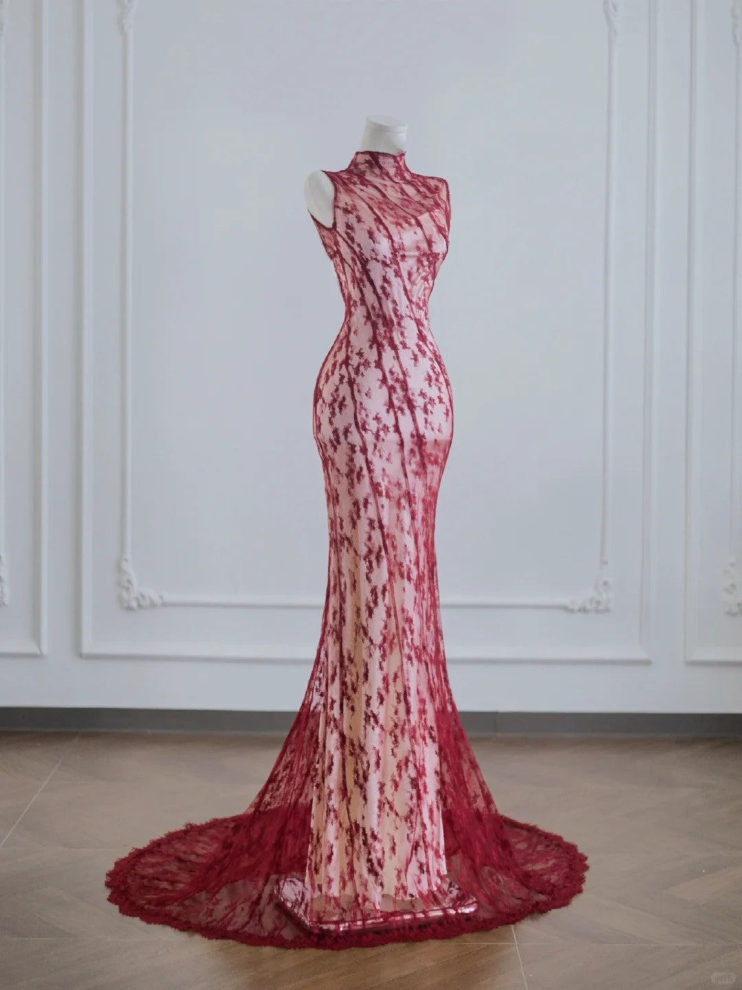 Robe de soirée longue rouge sexy et élégante en mousseline de soie, dos nu, robe de bal, robe de soirée, nv4952