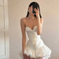 White Strapless Evening Prom Dresses High Low Homecoming Gowns nv5063