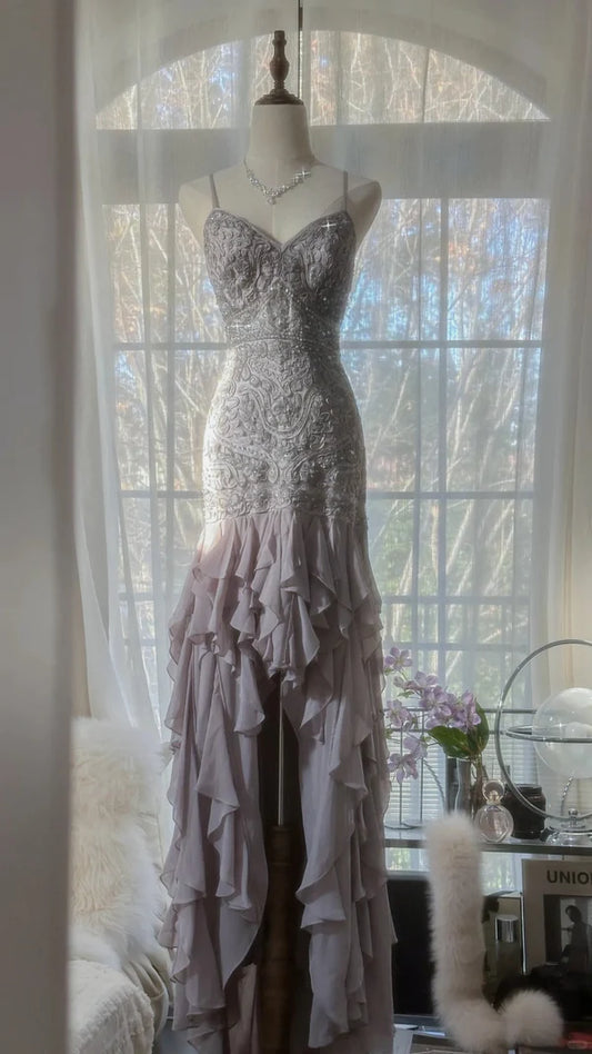 Vintage Evening Dresses, Sleeveless Long Party Gowns nv4332