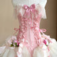 Robe d'anniversaire courte rose rétro NV6475
