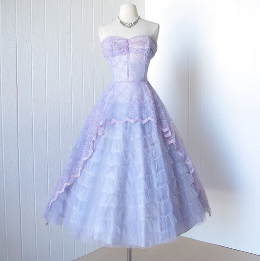 NiceVestidos-Purple Tulle Short Formal Homecoming Dress Hoco Dress nv5503