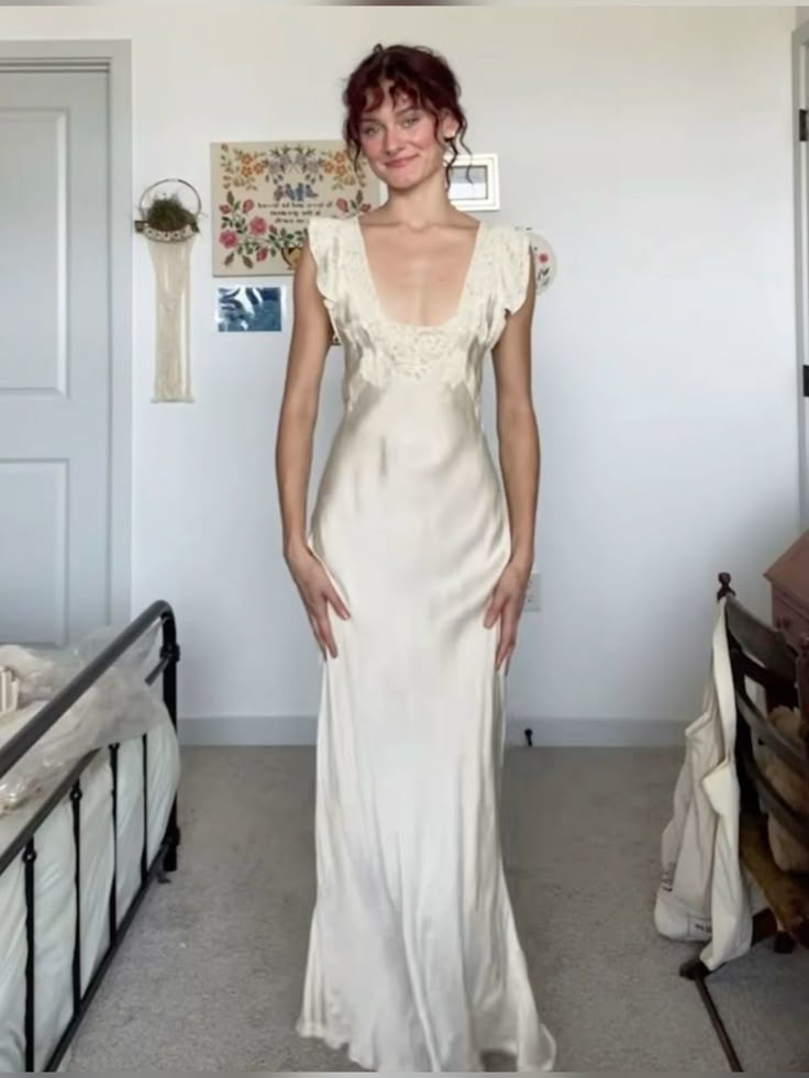 White fashion elegant square round neck long satin slim ball gown evening dress birthday party dress prom dress nv3935