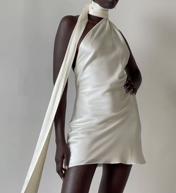 Champagne solid color fashion off shoulder elegant satin short mini homecoming dress birthday party dress nv2538