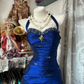Elegantes langes Retro-Satinkleid NV6656
