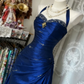 Elegantes langes Retro-Satinkleid NV6656