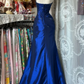 Elegantes langes Retro-Satinkleid NV6656