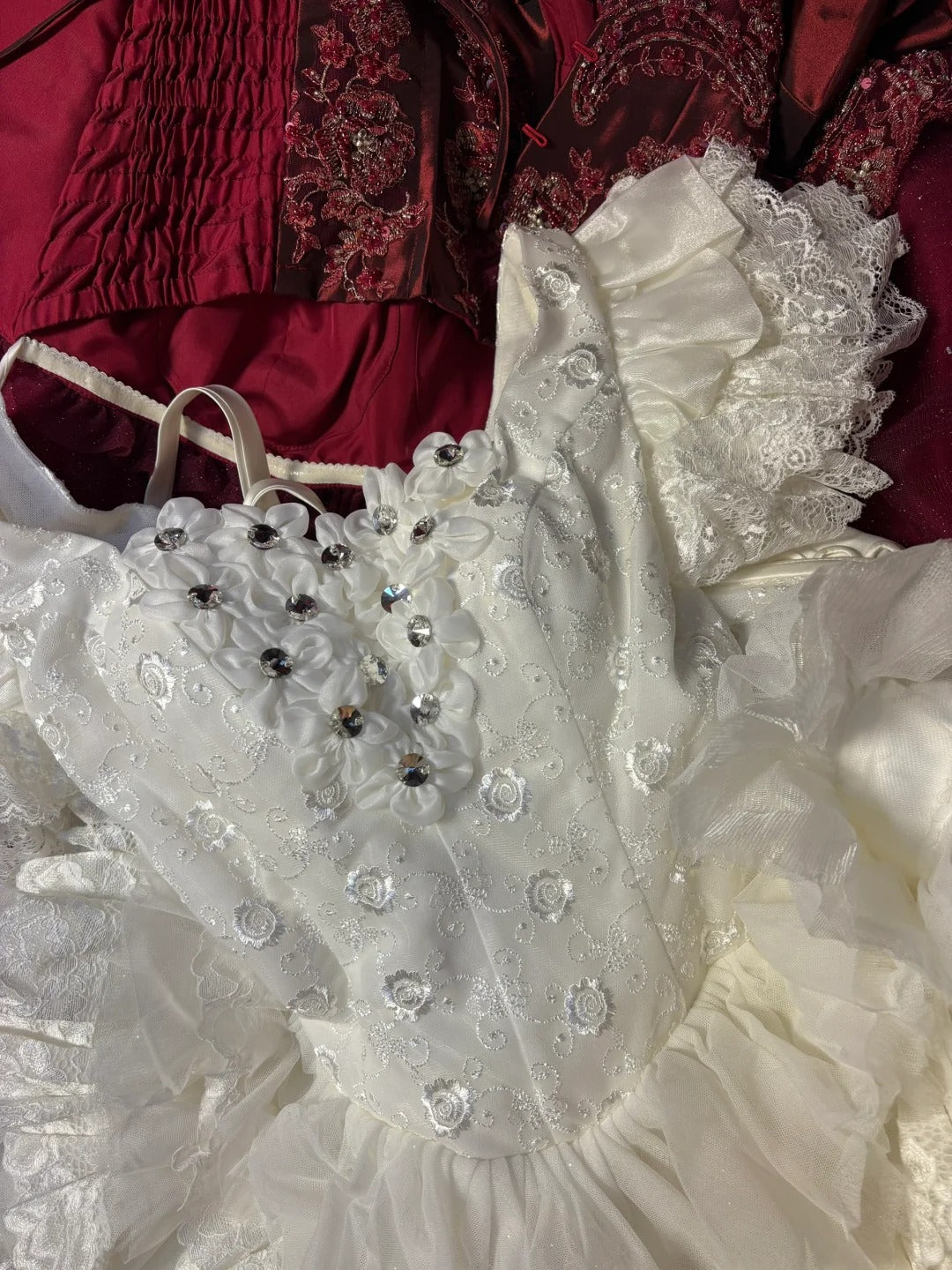 Elfenbeinweiß Glänzend Fee Elegant Exquisite Perlenbesetzt Kurz Tüll Homecoming Kleid Ballkleid Abendkleid Partykleid Ballkleid nv4015