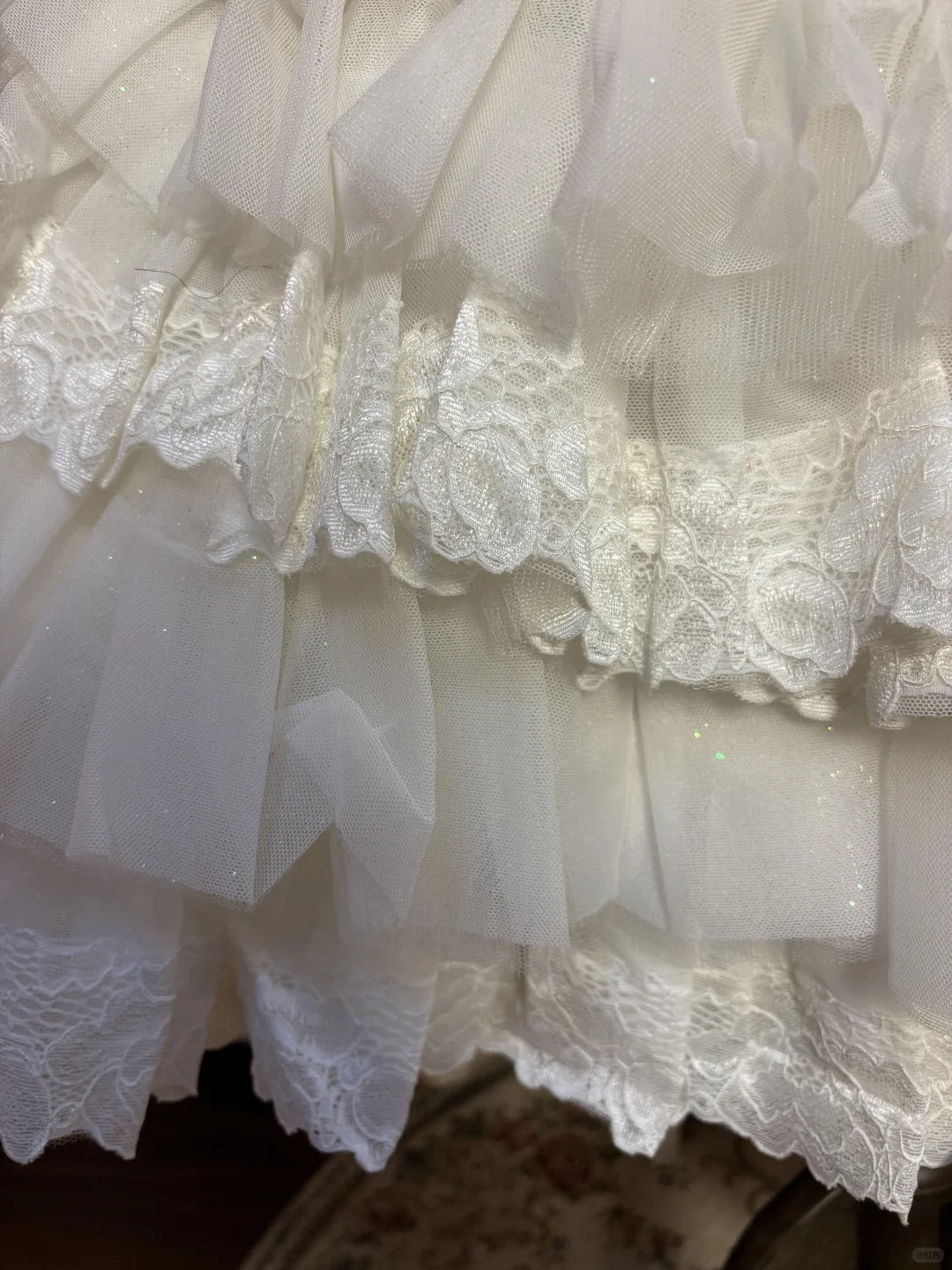 Elfenbeinweiß Glänzend Fee Elegant Exquisite Perlenbesetzt Kurz Tüll Homecoming Kleid Ballkleid Abendkleid Partykleid Ballkleid nv4015