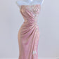Pink fashion exquisite beaded long prom dress evening dress party dress nv4726