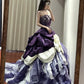 NiceVestidos--Purple Vintage Exquisite Beaded Long Satin Tulle Ball Gown Princess 16th Birthday Dress NV5665