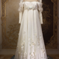 White Long Vintage Wedding Dress For Brides NV6816