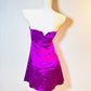 Purple Exquisite Short Satin Homecoming Dress Birthday Party Dress nv5307