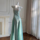 NiceVestidos-_Minimalist Mint Green/Pastel Pink Spaghetti Strap Slim-Fit Long Evening Gown NV5934