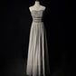 Grey Beaded Elegant Long Chiffon Prom Dres Evening Dress nv4928