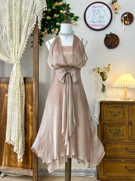 Short Chiffon Vintage Princess Homecoming Dress Birthday Party Dress nv4706