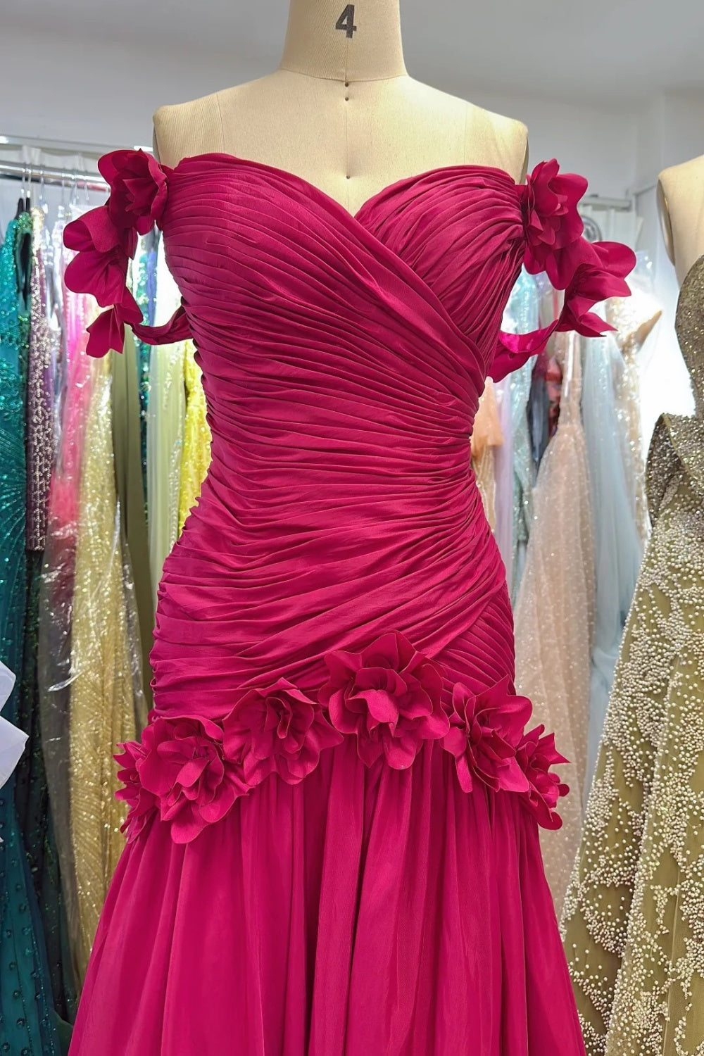 New fashionable long satin slim-fit evening dress, bridesmaid dress, graduation dress NV6635