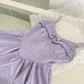 Purple Sweet Short Satin Homecoming Dress Prom Dress Evening Dress Birthday Dress nv4637