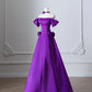 Purple Satin Elegant Long Prom Dress Evening Dress Graduation Dress nv4333