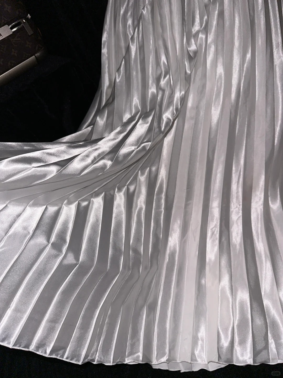 Silver Beading Fashion Elegant Long Satin Prom Dress Evening Dress Party Dress nv4687