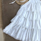 White sweet long chiffon homecoming dress birthday party dress nv4940