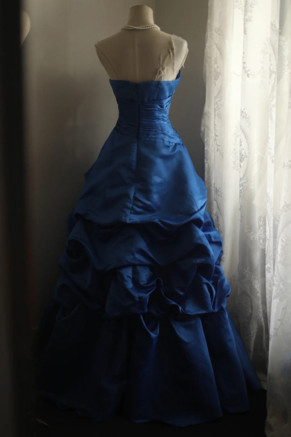 Blue Princess Dress Retro Long Dress NV6589