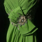 Green Olive-Colored Long Dress  NV6864