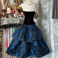 Blue floral homecoming dress short birthday dress party dress nv4368