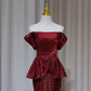 NiceVestidos-_Burgundy elegant sparkling long ball gown formal dress NV5990