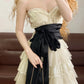 White lace classic elegant layered long tulle Prom Dress evening dress party dress nv5020