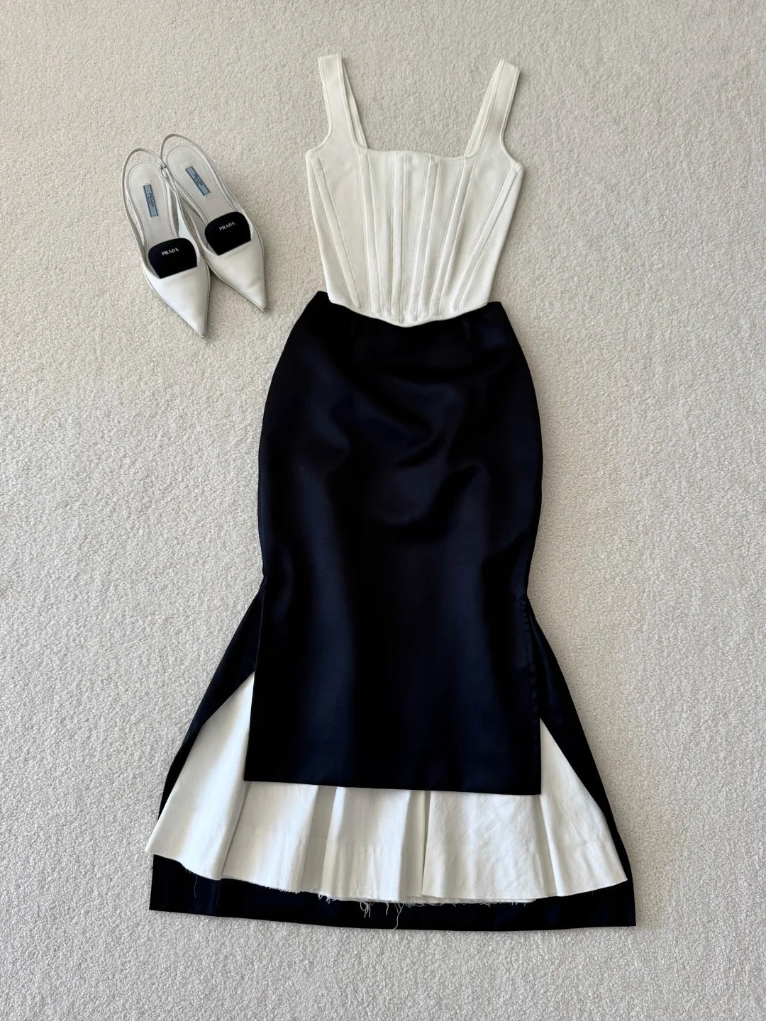 NiceVestidos-Fashionable Mid-Length Satin Prom Dress nv5538