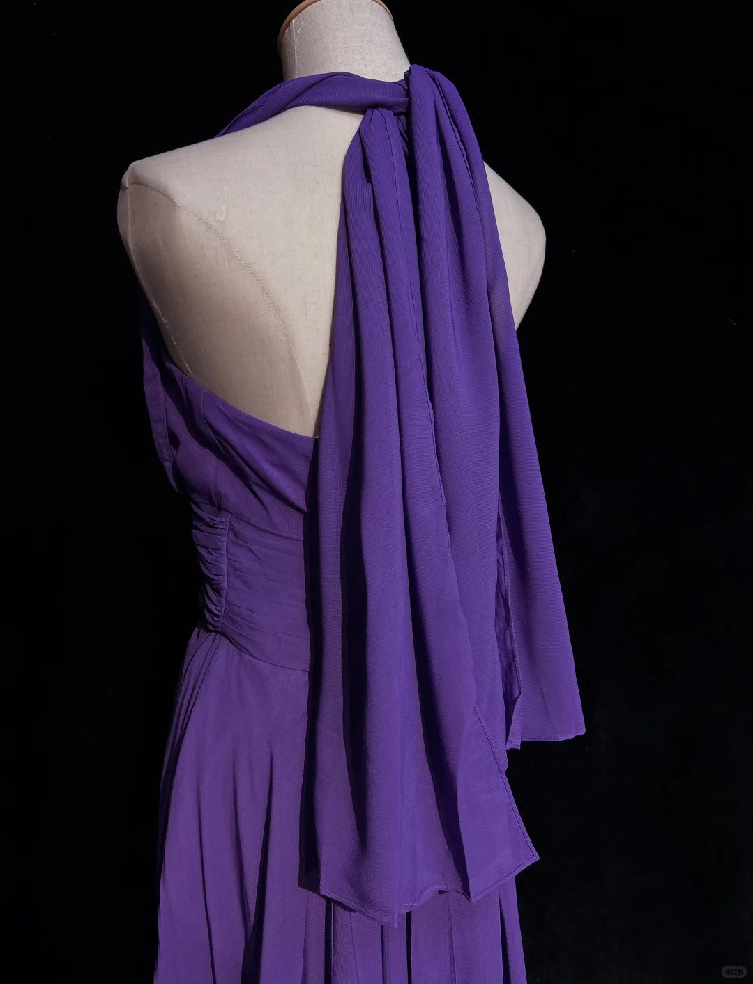 Lila Einfaches Langes Chiffon Ballkleid Abendkleid Partykleid nv4391