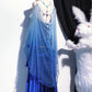 Retro Blue Long Goddess Dress Prom Dress NV6473