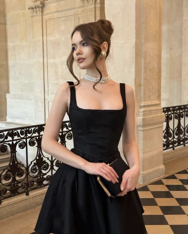 Black sexy sweetheart cute classic little black dress A-line suspender NiceVestidos Black sexy sweetheart cute classic little black dress A-line suspender NiceVestidos