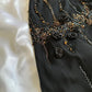 NiceVestidos--Black Exquisite Floral Beaded Short Chiffon Homecoming Dress Fairy Gown Nv5583