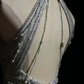 Halter Silver Grey Homecoming Dress Heavy Hand Beading Rhinestone Fringe Sheath Short Formal Gown  NV6886