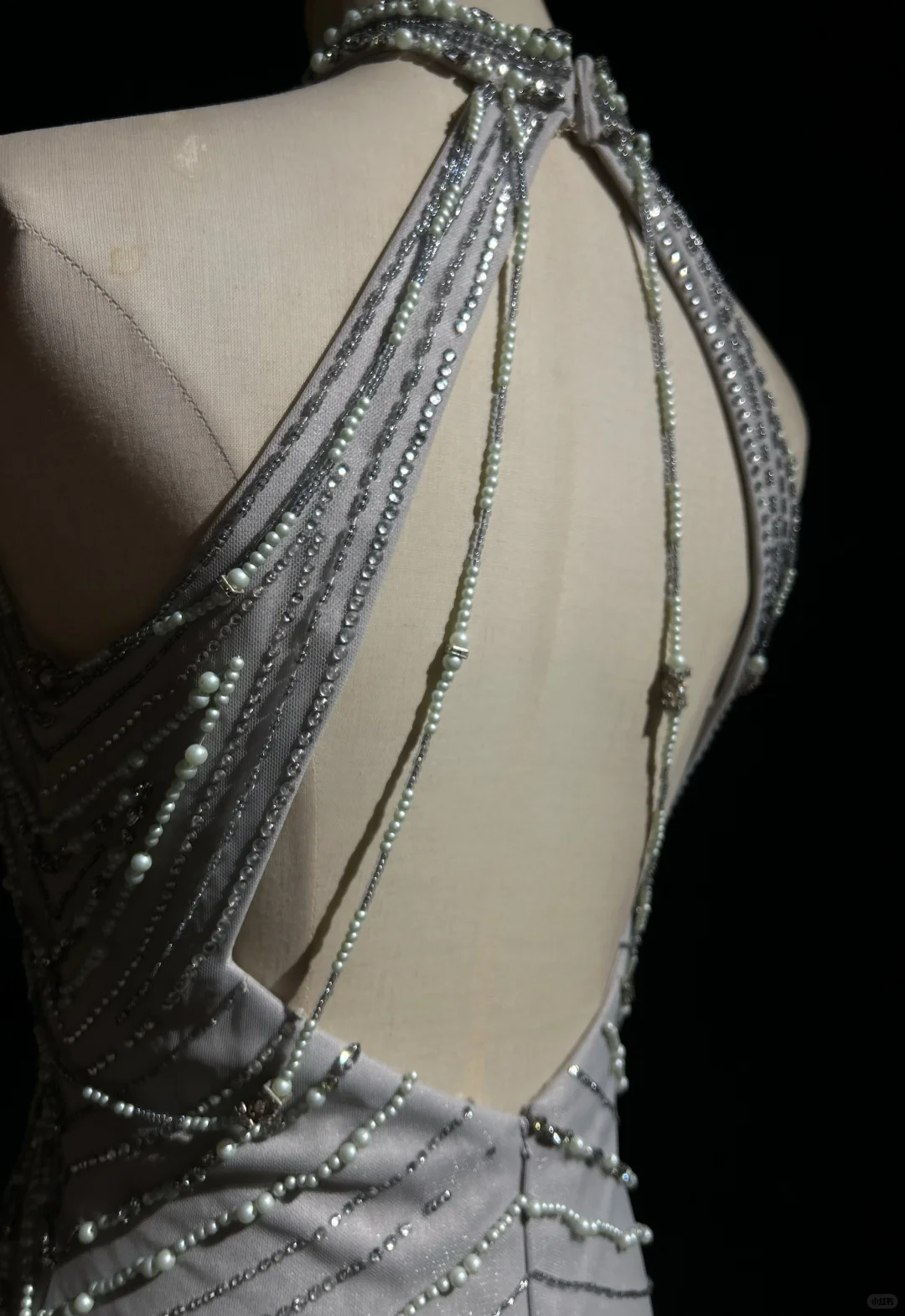 Halter Silver Grey Homecoming Dress Heavy Hand Beading Rhinestone Fringe Sheath Short Formal Gown  NV6886