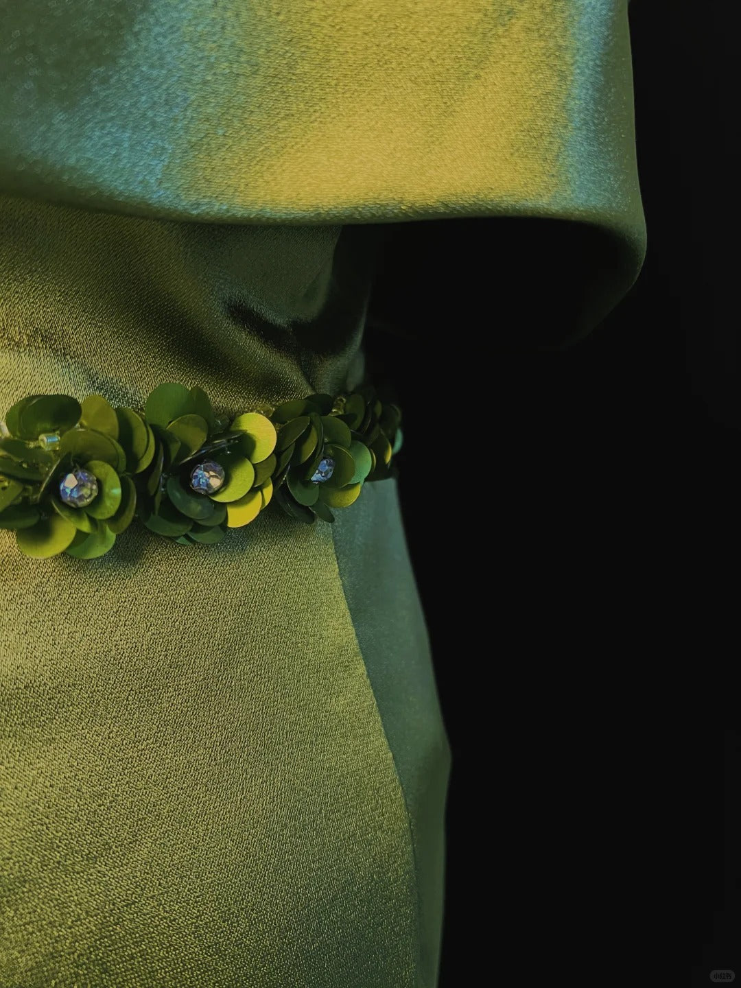 Olive Green Long Satin Prom Dress Evening Dress nv4790