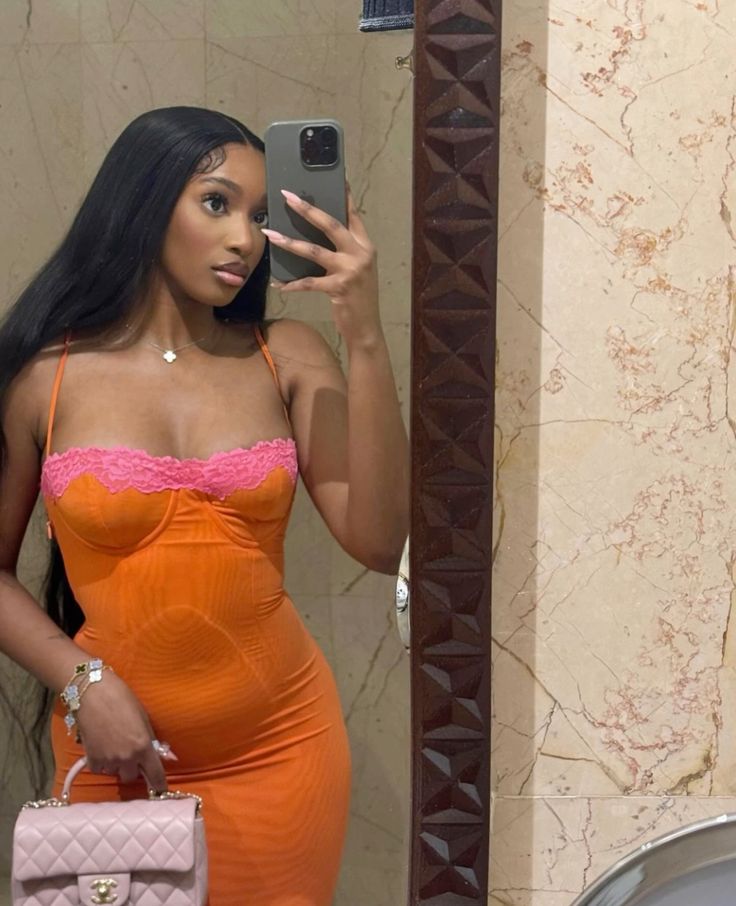 Orange Fashion Spaghettiträger Spitze Langes Ballkleid Abendkleid Partykleid nv2847