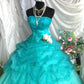 Blue Mint Green Sweet Shiny Long Tulle Princess Ballgown Evening Dress Party Dress Bar Mitzvah Dress Birthday Dress nv4198